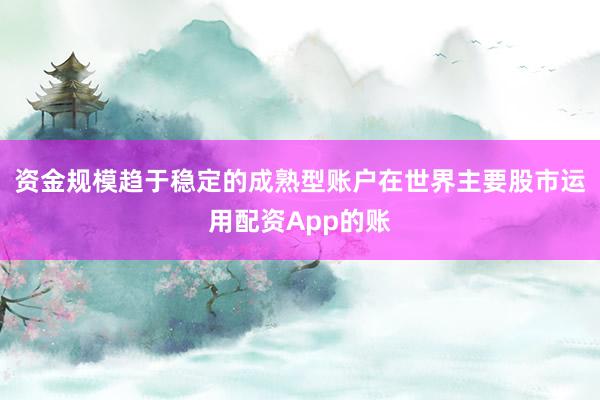资金规模趋于稳定的成熟型账户在世界主要股市运用配资App的账
