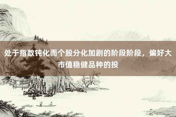 处于指数钝化而个股分化加剧的阶段阶段，偏好大市值稳健品种的投
