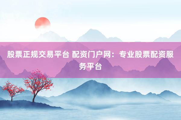 股票正规交易平台 配资门户网：专业股票配资服务平台