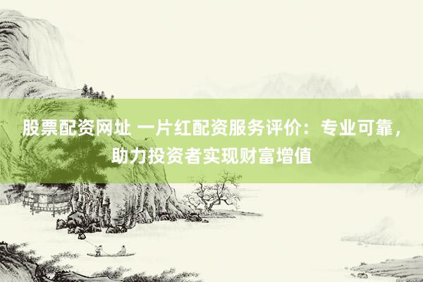 股票配资网址 一片红配资服务评价：专业可靠，助力投资者实现财富增值